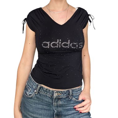 Top glitter adidas y2k