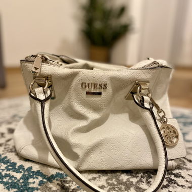 Guess Tasche Weiss Leopard