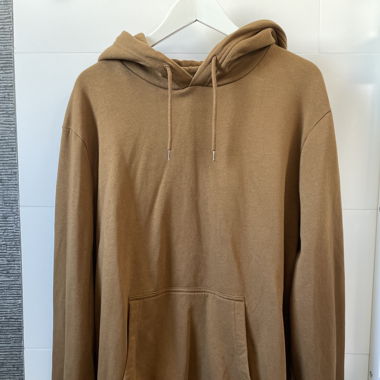 Uni brauner Kapuzenhoodie