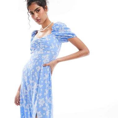 Abito blu a fiori &Other Stories
