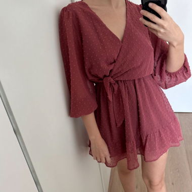 Wickelkleid zara punkte 