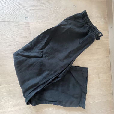 Pantaloni in lino neri