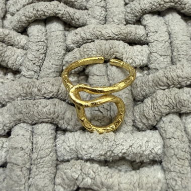 Bague originale dorée Søstrene Grene