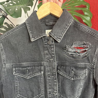Veste en Jean noir 