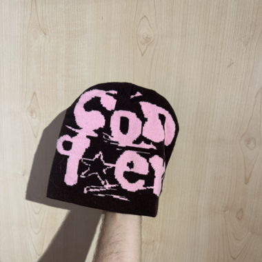Schwarze/rosa Mütze