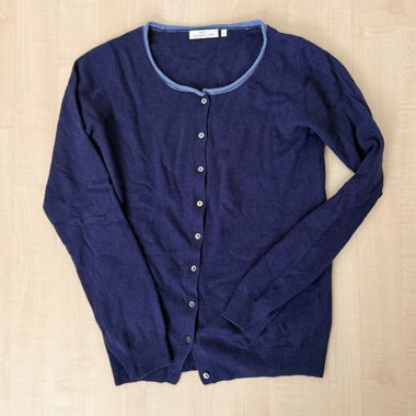 Cardigan Vintage Delicate Love Blu