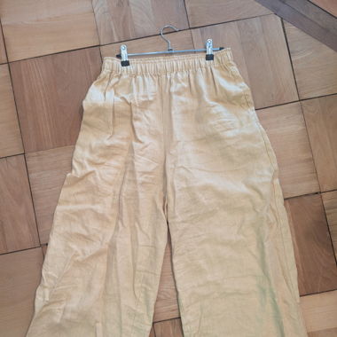 Weite Leinen Hose