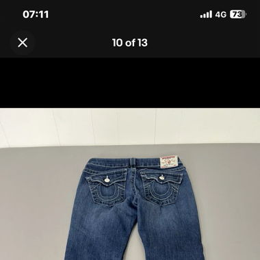 True Religion low waist bootcut jeans size M