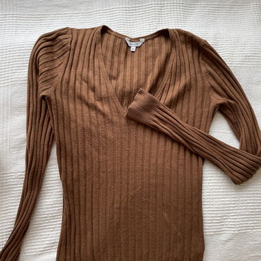 Maglia a maniche lunghe marrone
