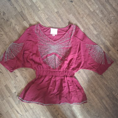 "Roméo et Juliette " embroidered top 