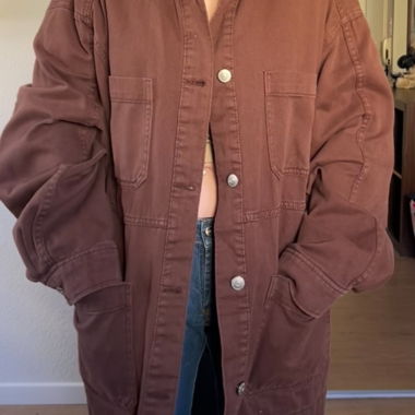 Braune Jeansjacke