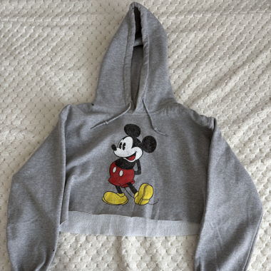 Mickey mouse Crop top hoodie 