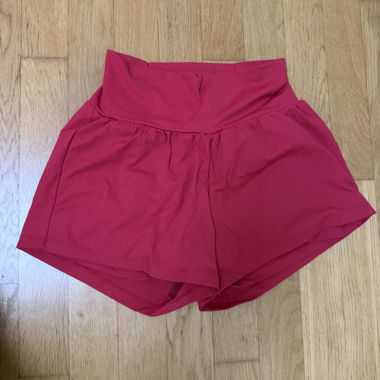 Shorts vita alta rossi