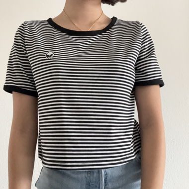 Striped crop top 