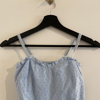 Croptop Hellblau