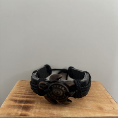 Leder Armband mit Schildkröte