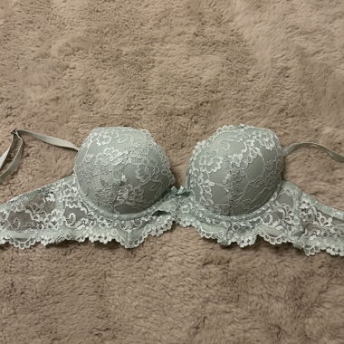 Reggiseno push-up in pizzo verde chiaro