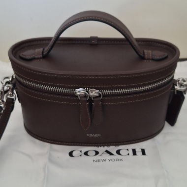 Borsa Coach Trail 19 in maple brown