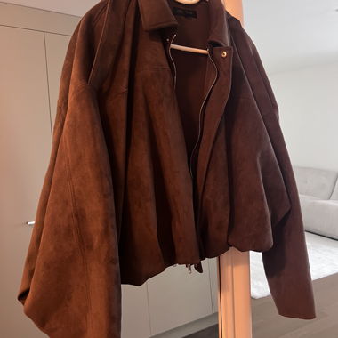 Veste brune ZARA en aspect daim