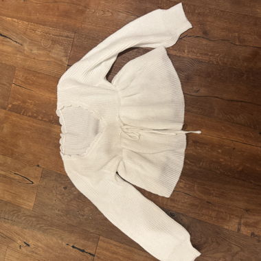 Weisser Strickcardigan