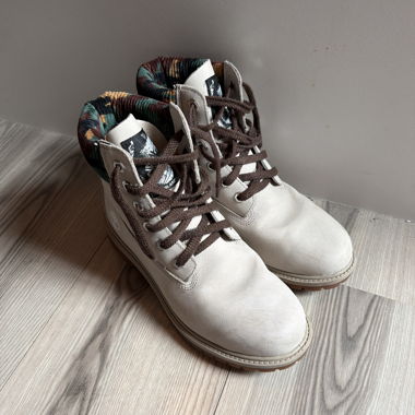 Timberland Stiefel beige mit Militärmuster