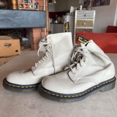 White Dr. Martens Boots