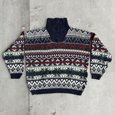 Pull en maille avec col