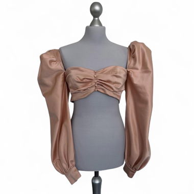HOUSE OF CB satin bustier crop top