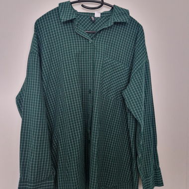 Green Button Down