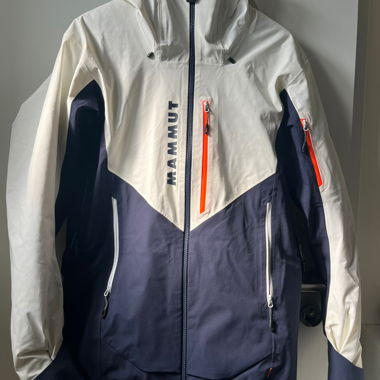 Mammut Skijacke dunkelblau und weiss S