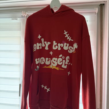Hoodie graphique rouge