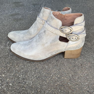 Bottines argentées pour femme