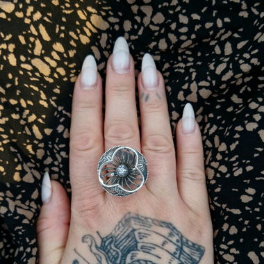Bague argent avec pierre de lune / Moonstone ring