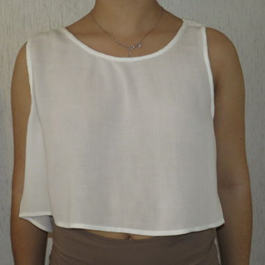 Blouse blanche transparente 