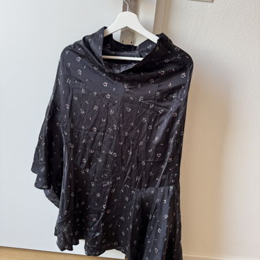 The Kooples - Camicia nera « Silk Flower »
