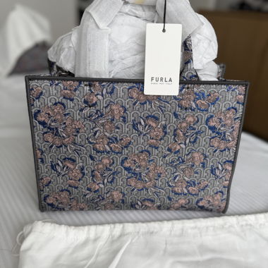 Furla floral tote bag
