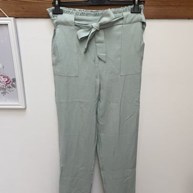 New! Mint Green Fabric Trousers