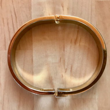 Goldfarbener Armreif, braun-gold, Bracelet