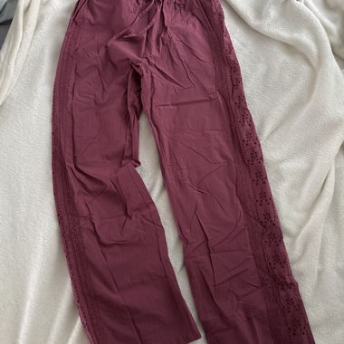 Damen Hose bordeaux