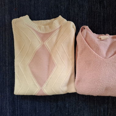 Rosa/weiss Pullover Bundle