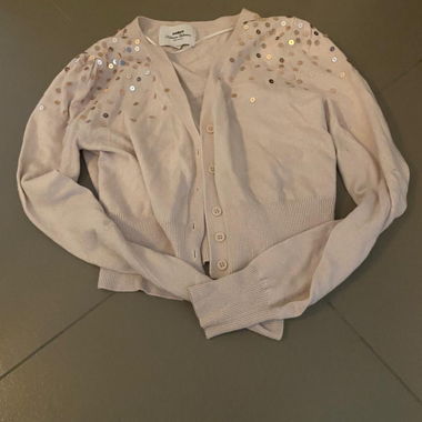 Cardigan con paillettes