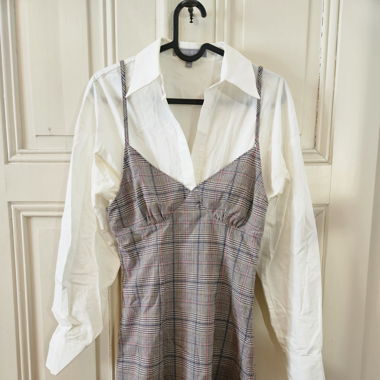 Preppy shirt dress