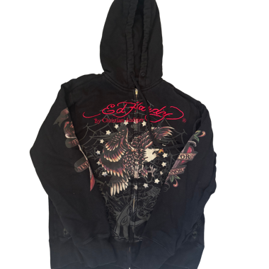 Felpa con zip Ed Hardy