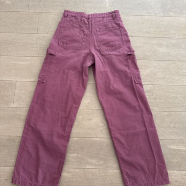 Lange pinke Cargohose 
