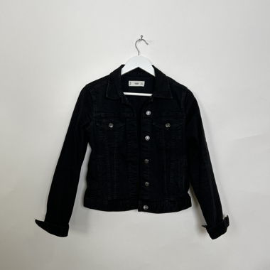 Giacca di jeans nera