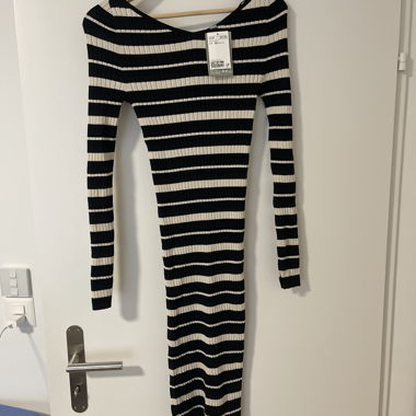 H&M Striped Knit Dress