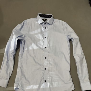 H&M Slim Fit Hemd Hellblau Grösse S 