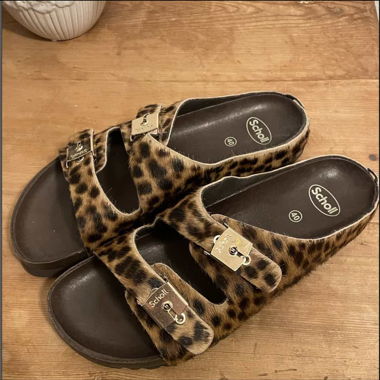 SCHOLL LEOPARDEN FINKEN / PANTOFFELN