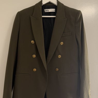 Olivegrüner ZARA Blazer in S
