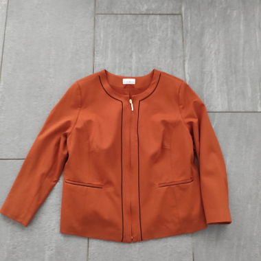Giacca arancione scuro marrone